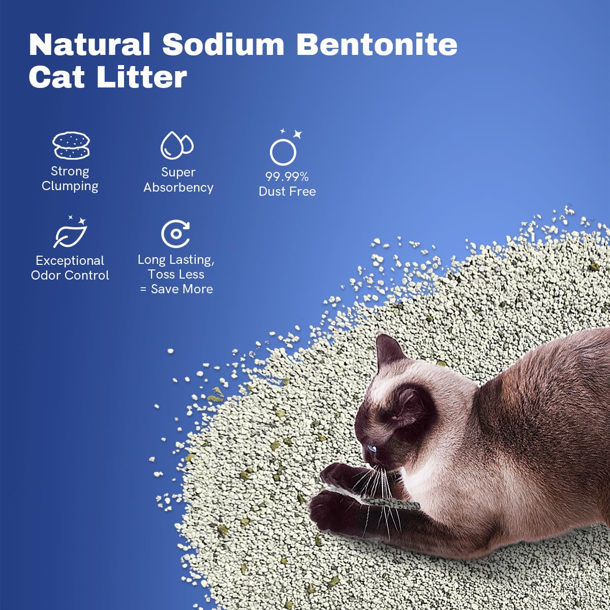 Clumping Bentonite Cat Litter 15 lb U643214