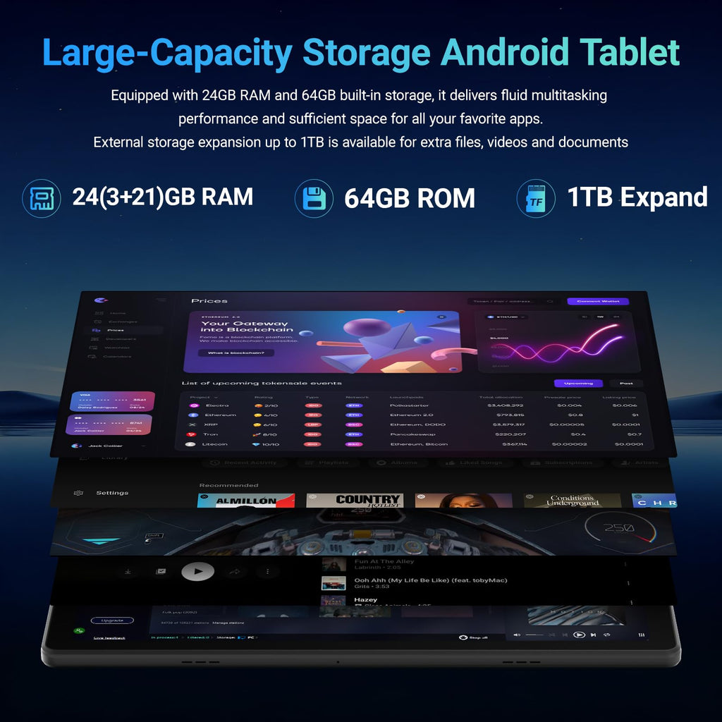 Android 16 Tablet with Keyboard F21262