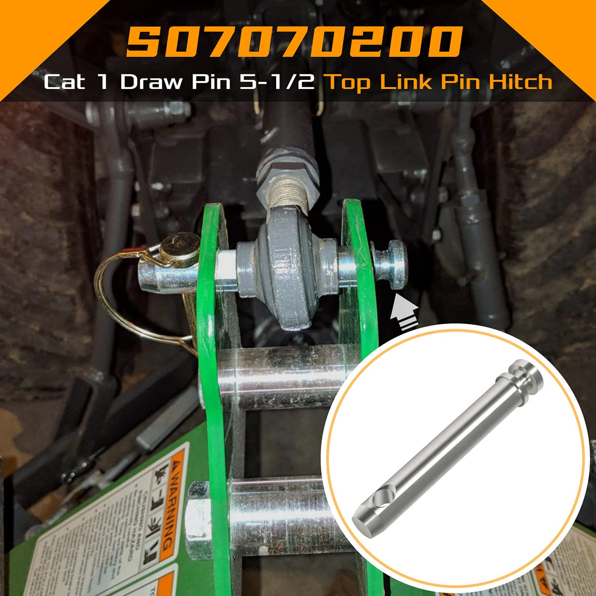 4 Pack 3/4 in Top Link Pin Y9027