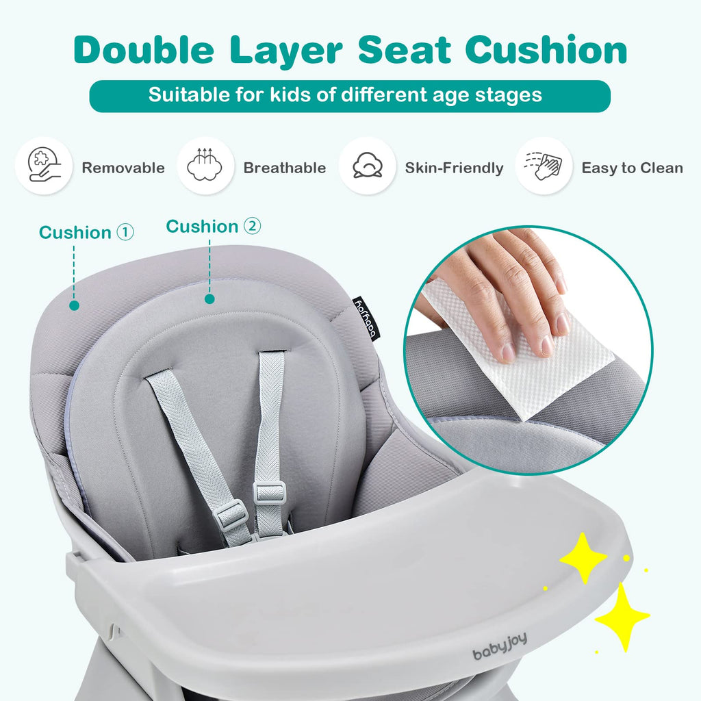 8 in 1 Convertible High Chair with Removable Tray E7157