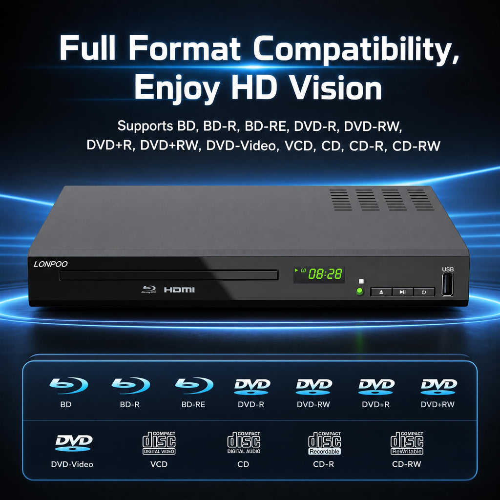 Full HD DVD Player HDMI with Dolby Digital TrueHD/DTS Y9057