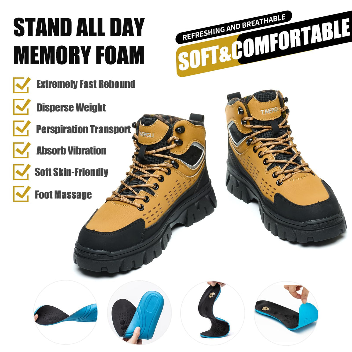 Steel Toe Work Boots 6" Waterproof K668226