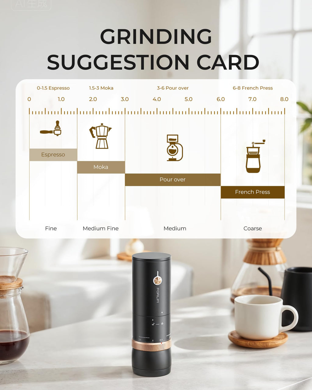 Portable Burr Coffee Grinder X409464