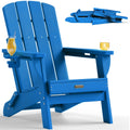 Folding Adirondack Chair with 2 Cup Holders N5573