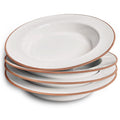 Ceramic Wide Rimmed Soup Bowl 25oz Set of 4 X90622