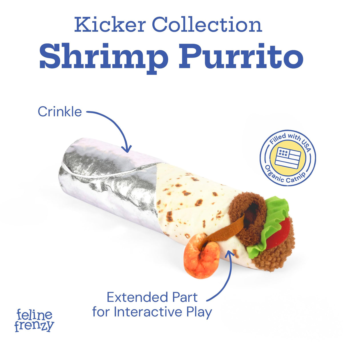 Catnip Filled Interactive Kicker Cat Toy F32853
