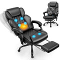Massage Office Chair with Footrest, Heat and 160° Recline S2693