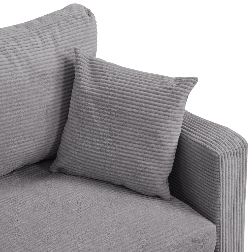 Light Gray 2 Seat Upholstered Sofa K862
