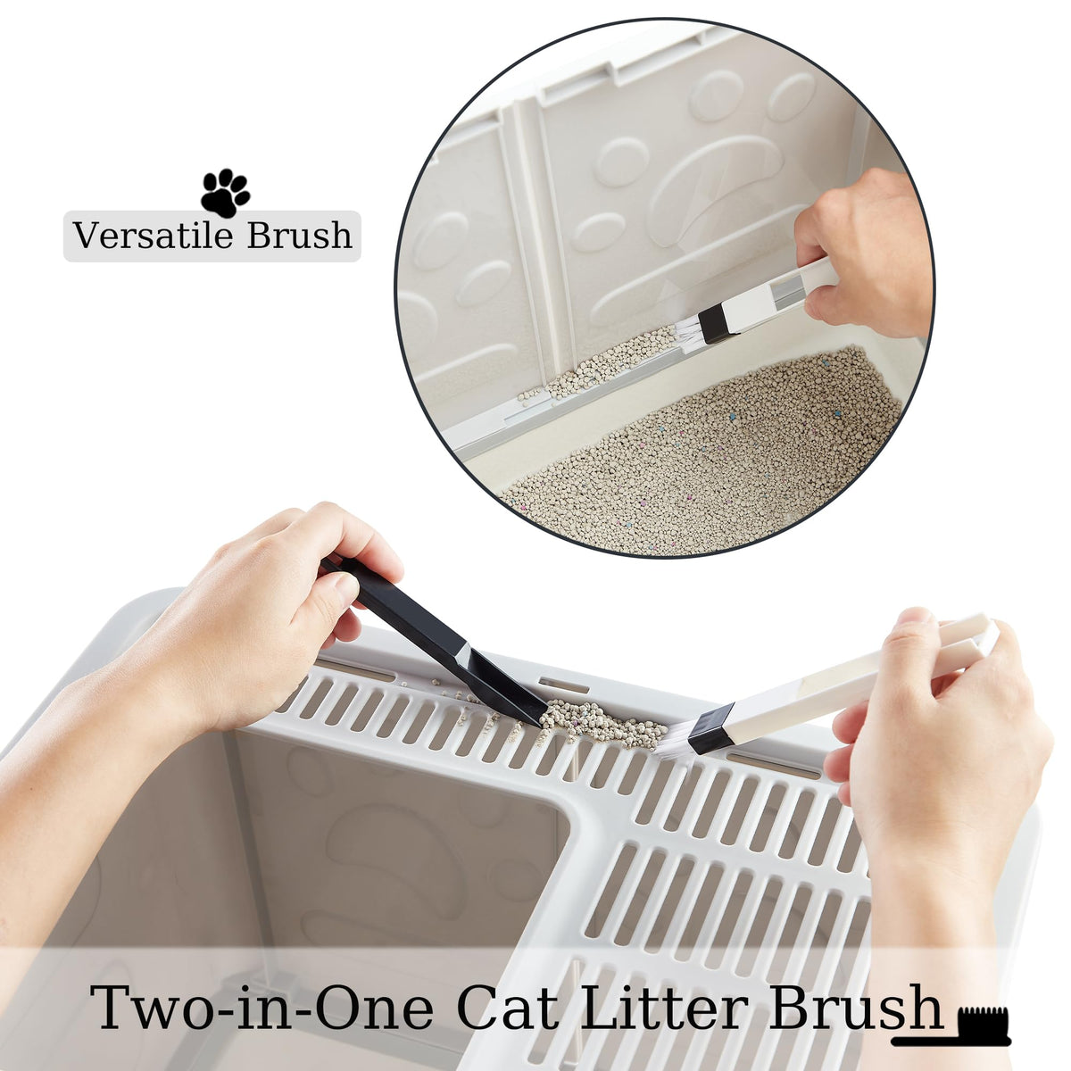 Covered Litter Box with Lid and Scooper X30637