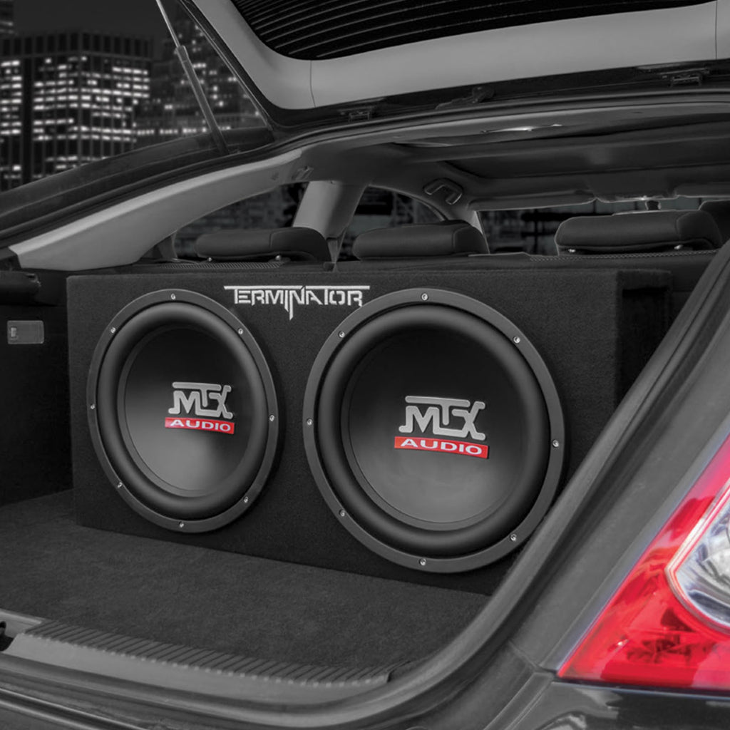 12" 1200 Watt Car Subwoofer Enclosure with Amplifier & Wiring Kit C524
