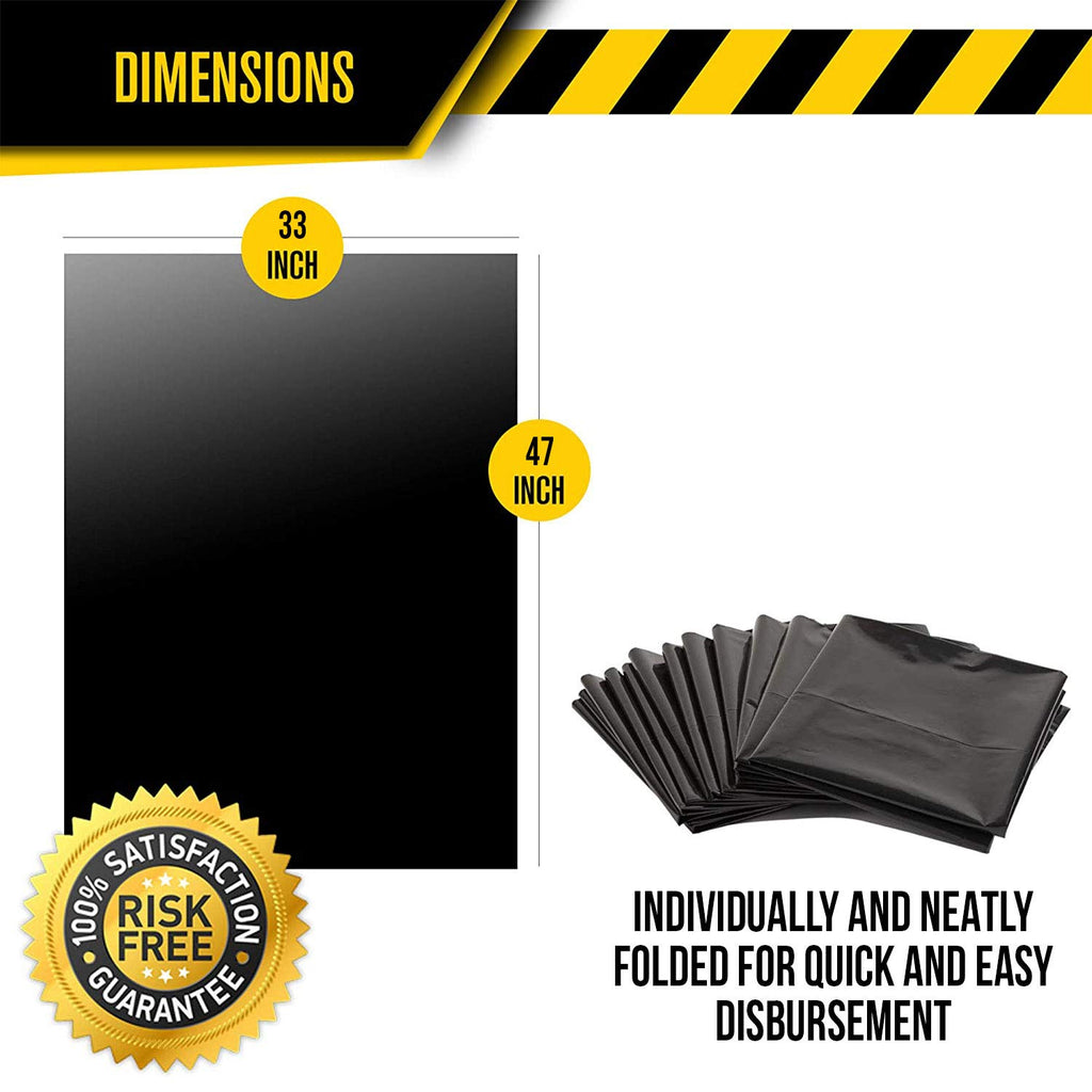 Black 40-45 Gal Trash Bags, 1.5 MIL, 100 Pk C94460
