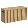 Wood Storage Bench with 2 Safety Hinges Q490721
