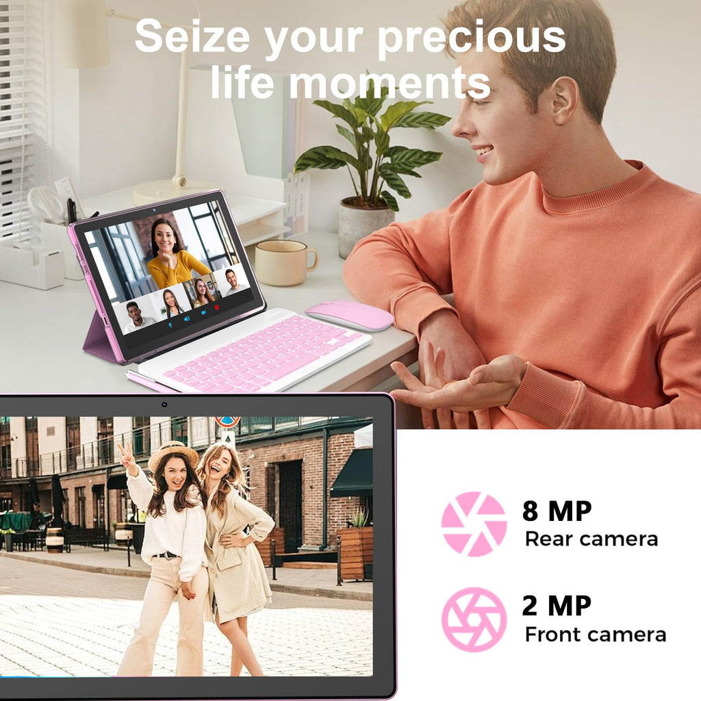 Android 16 Tablet 10 Inch 12 GB RAM 64GB ROM 2 in 1 Tablet PC T557