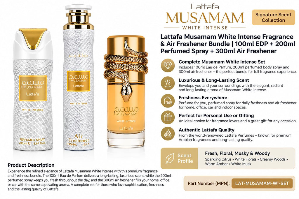 100ml Eau de Parfum + 200ml Perfumed Spray + 300ml Air Freshener Z38002