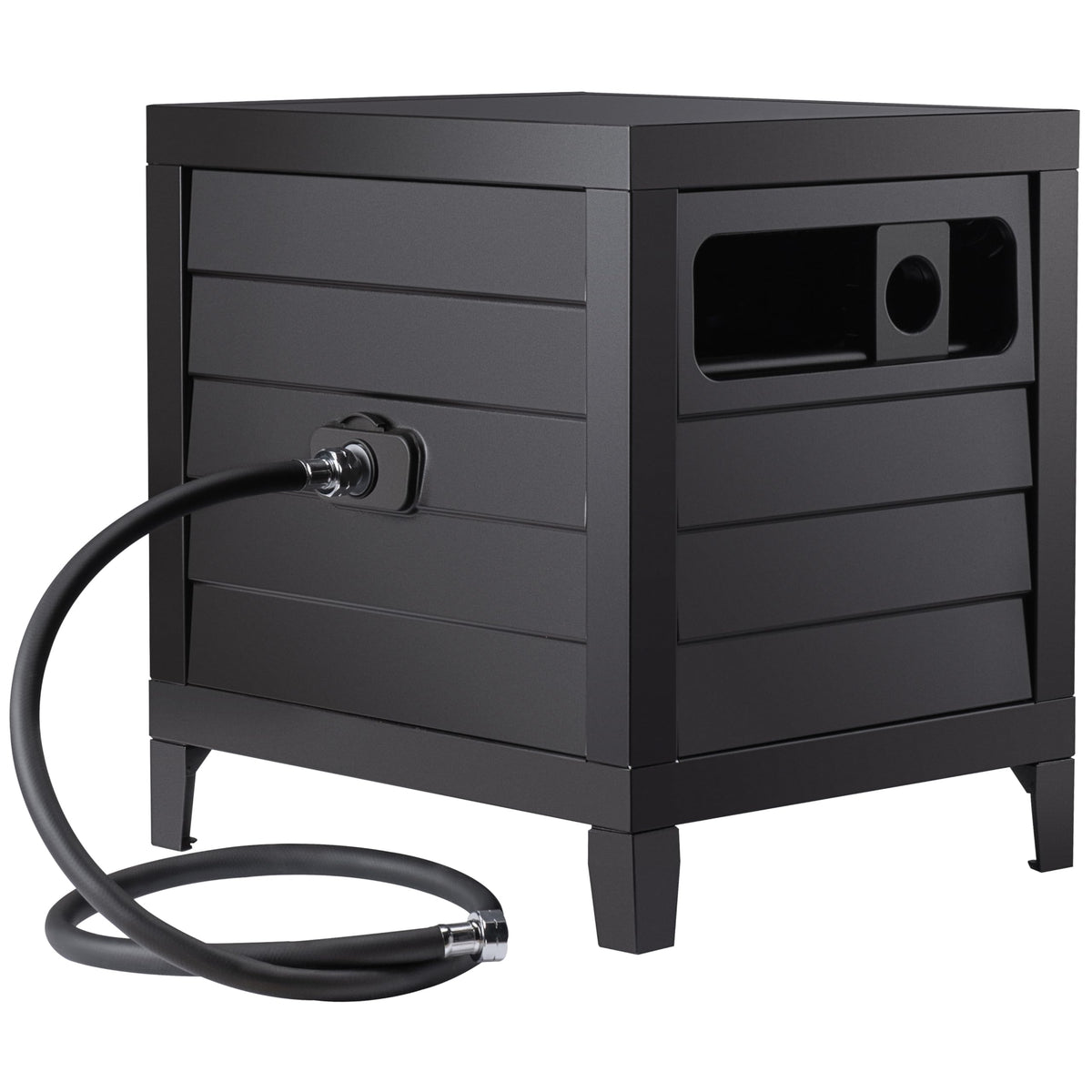 Metal Garden Hose Reel Deck Box, 150ft Capacity W8917