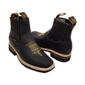 Genuine Leather Square Toe Ankle Boots L700637