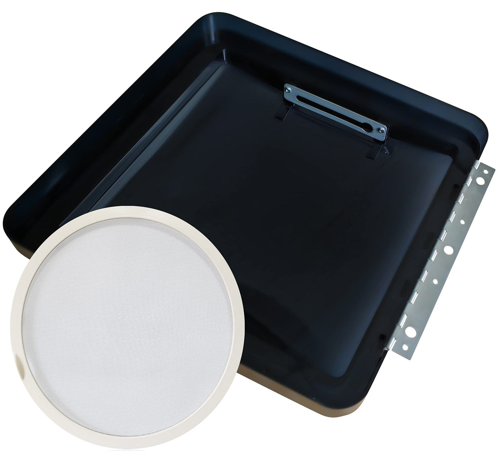 14"x14" RV Roof Vent Lid Replacement Smoke Dome Cover with Stainless Steel Screen G297944