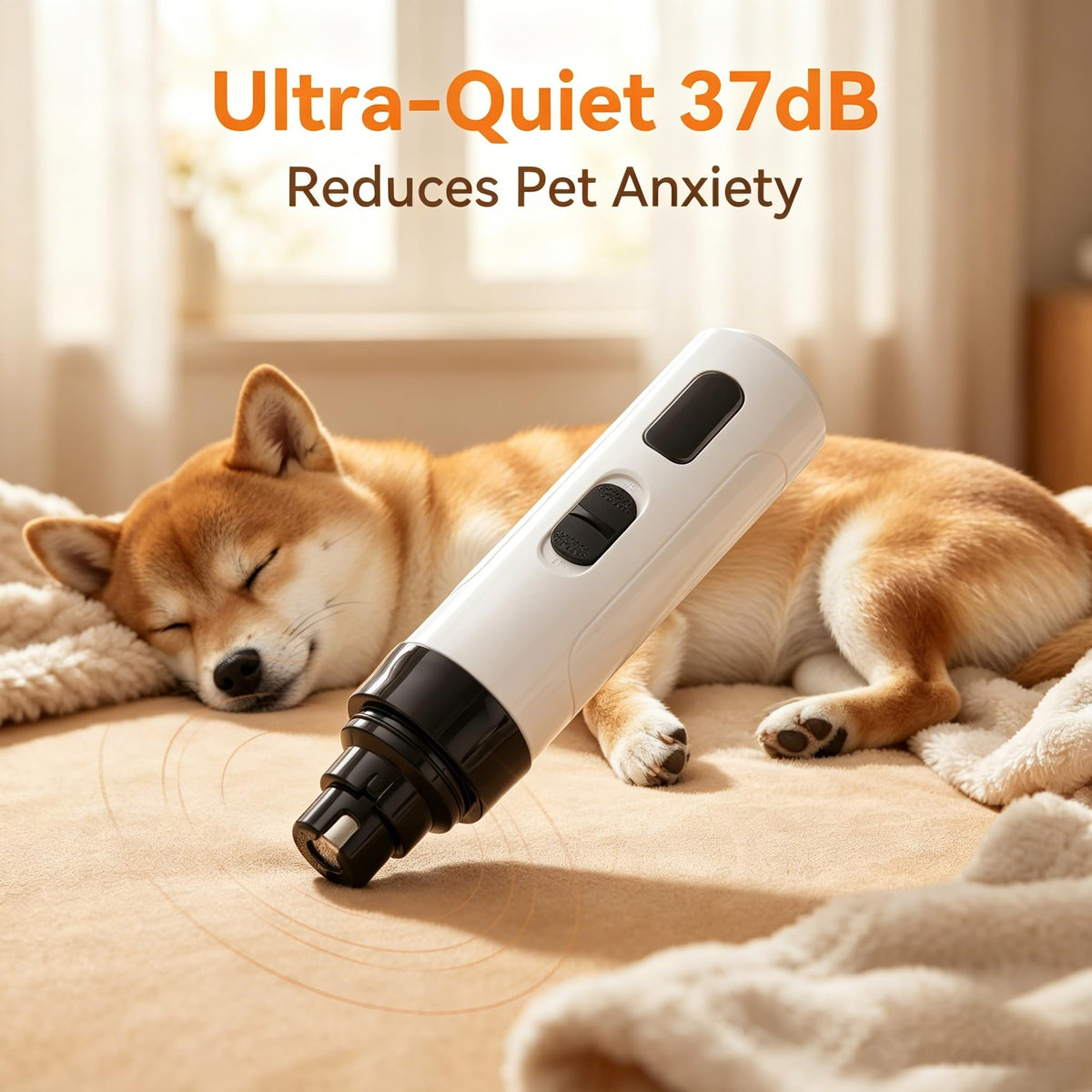 Quiet Pet Nail Grinder, 2 Replacement Heads Y98095