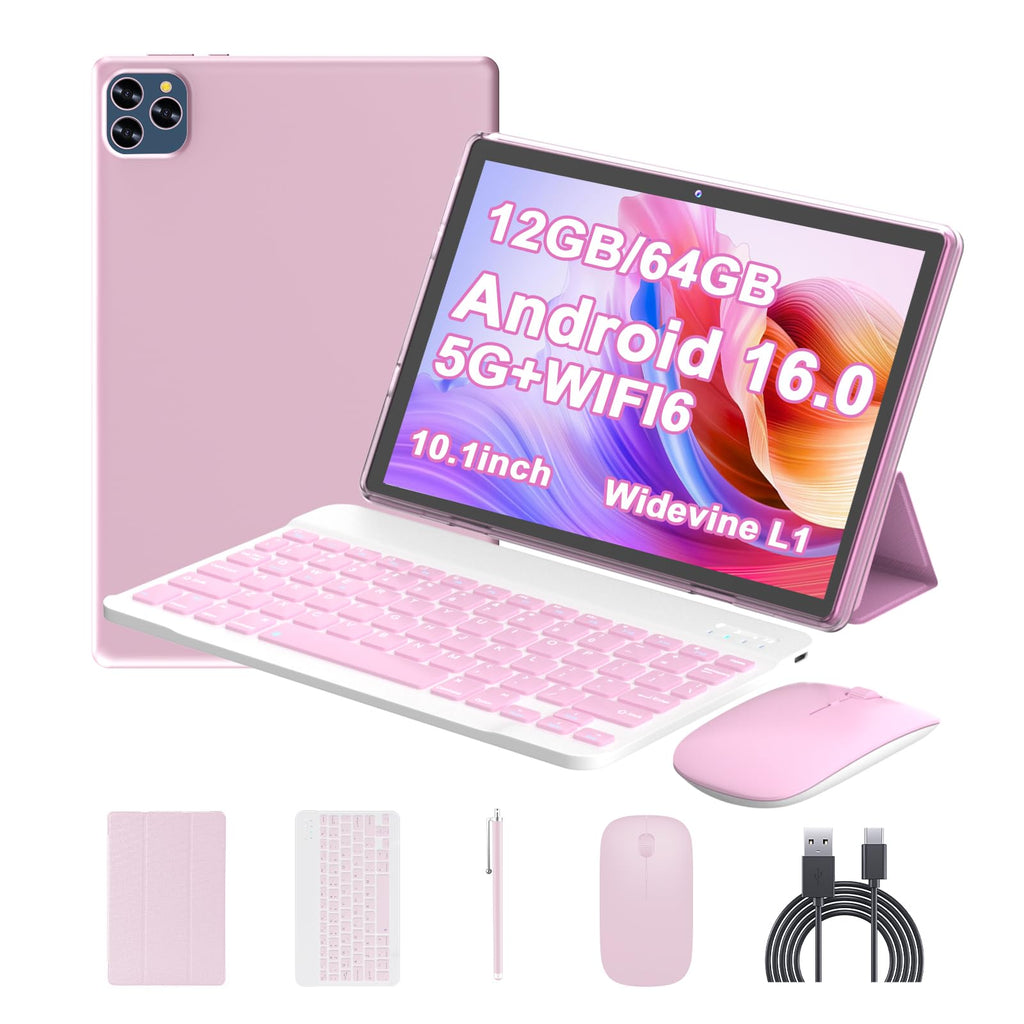 Android 16 Tablet 10 Inch 12 GB RAM 64GB ROM 2 in 1 Tablet PC T557