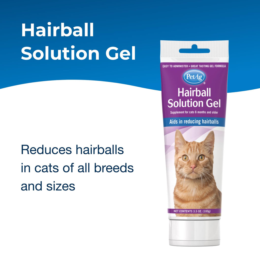 Hairball Solution Gel Supplement for Cats 3.5 oz K32184
