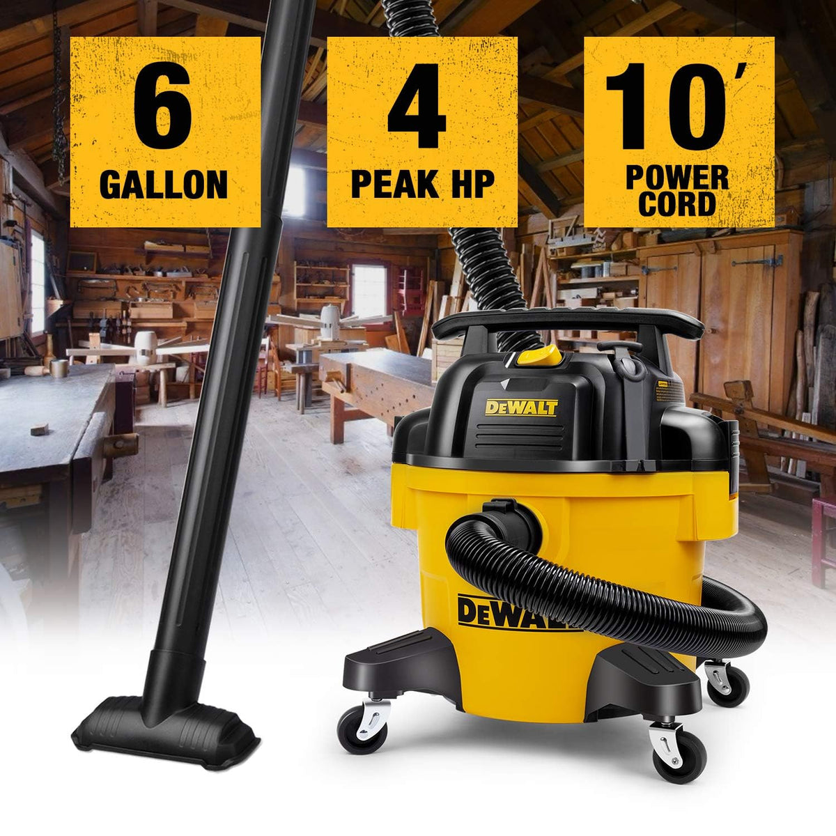 6 Gal Wet/Dry Shop Vacuum with Blower P808