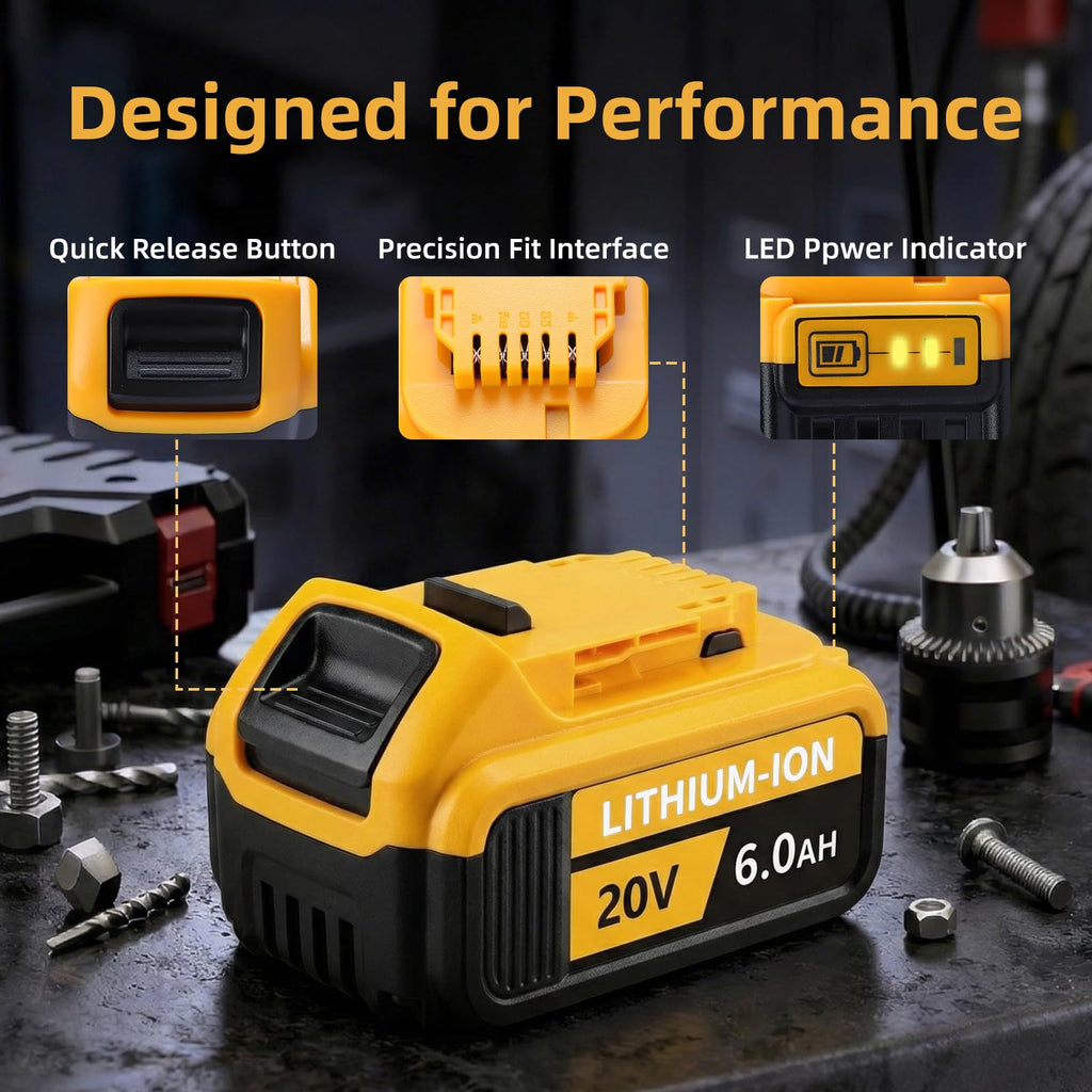 20V Max 6.0Ah Replacement Battery 2-Pack N6734