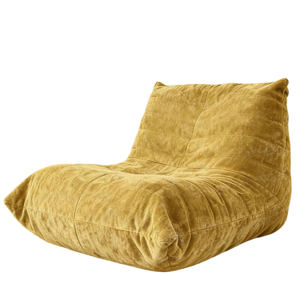 Yellow Bean Bag Chair with Memory Foam E40182