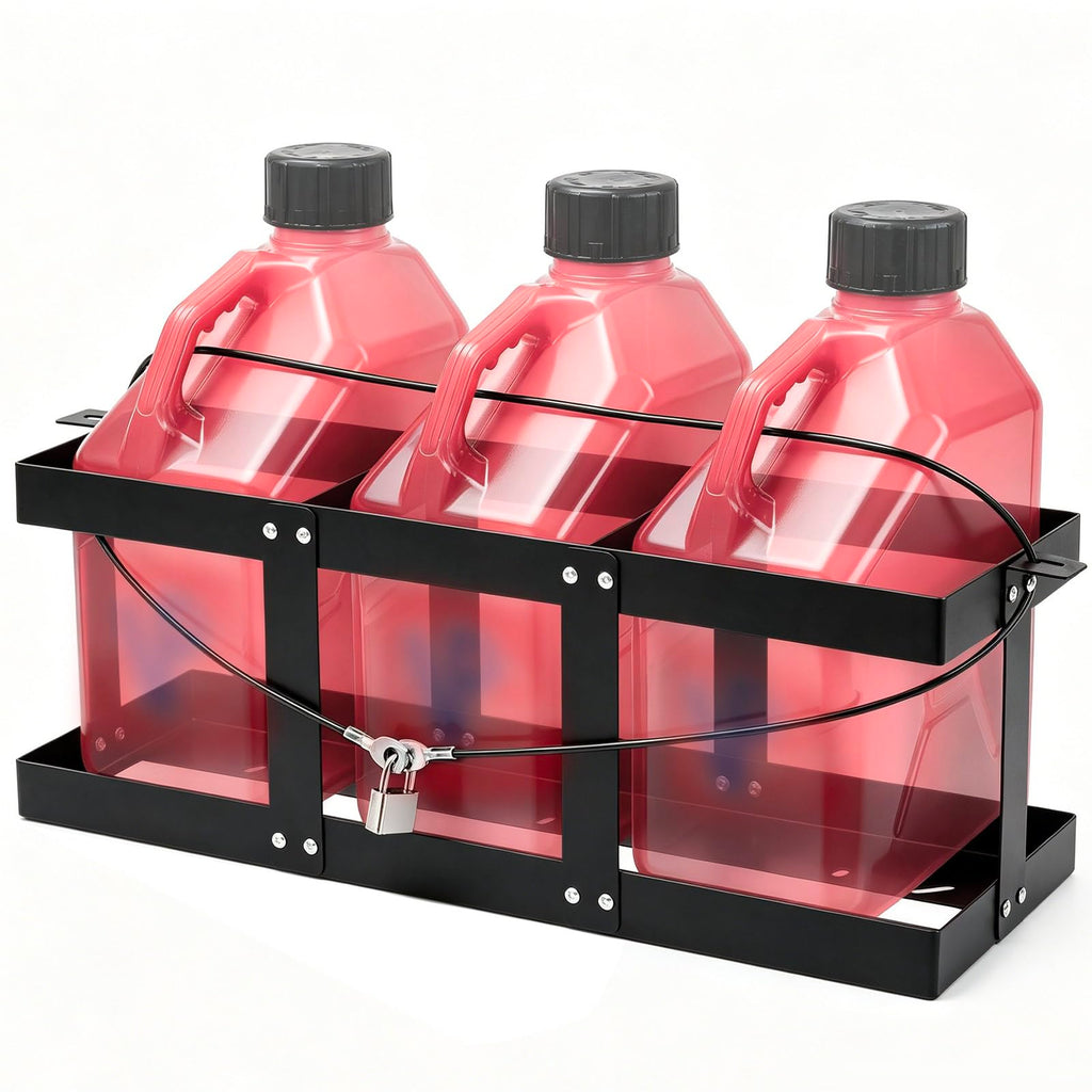 Black Iron 3 x 5-gallon Gas Can Holder S97548