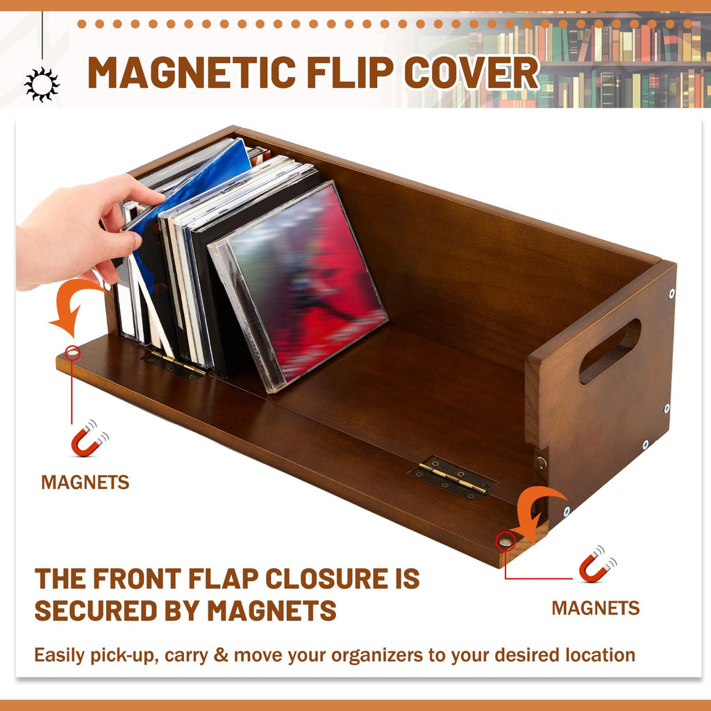 2 Set Wooden CD Storage Box I97560