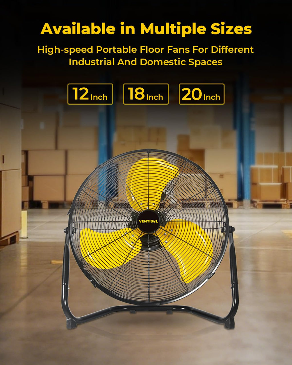 20 Inch 3 Speed Portable Floor Fan Z45722