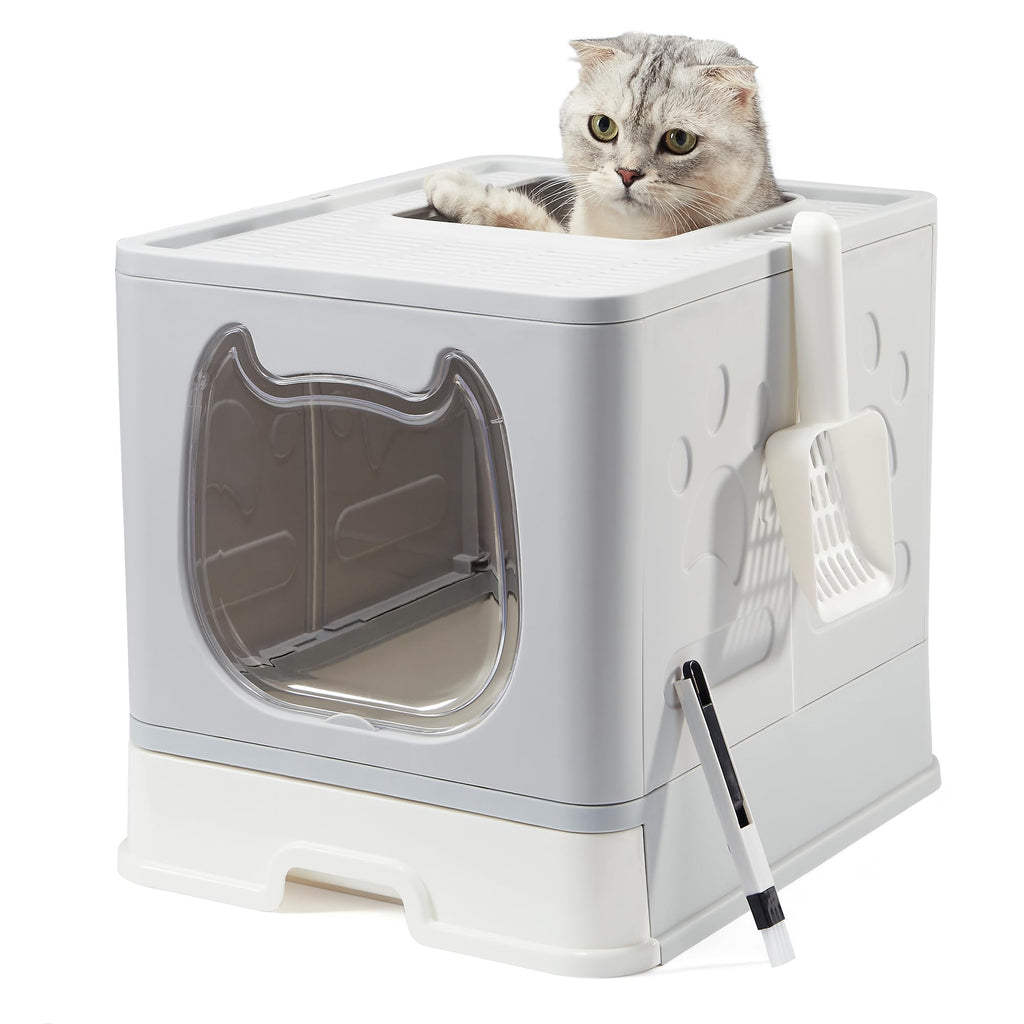 Covered Litter Box with Lid and Scooper X30637