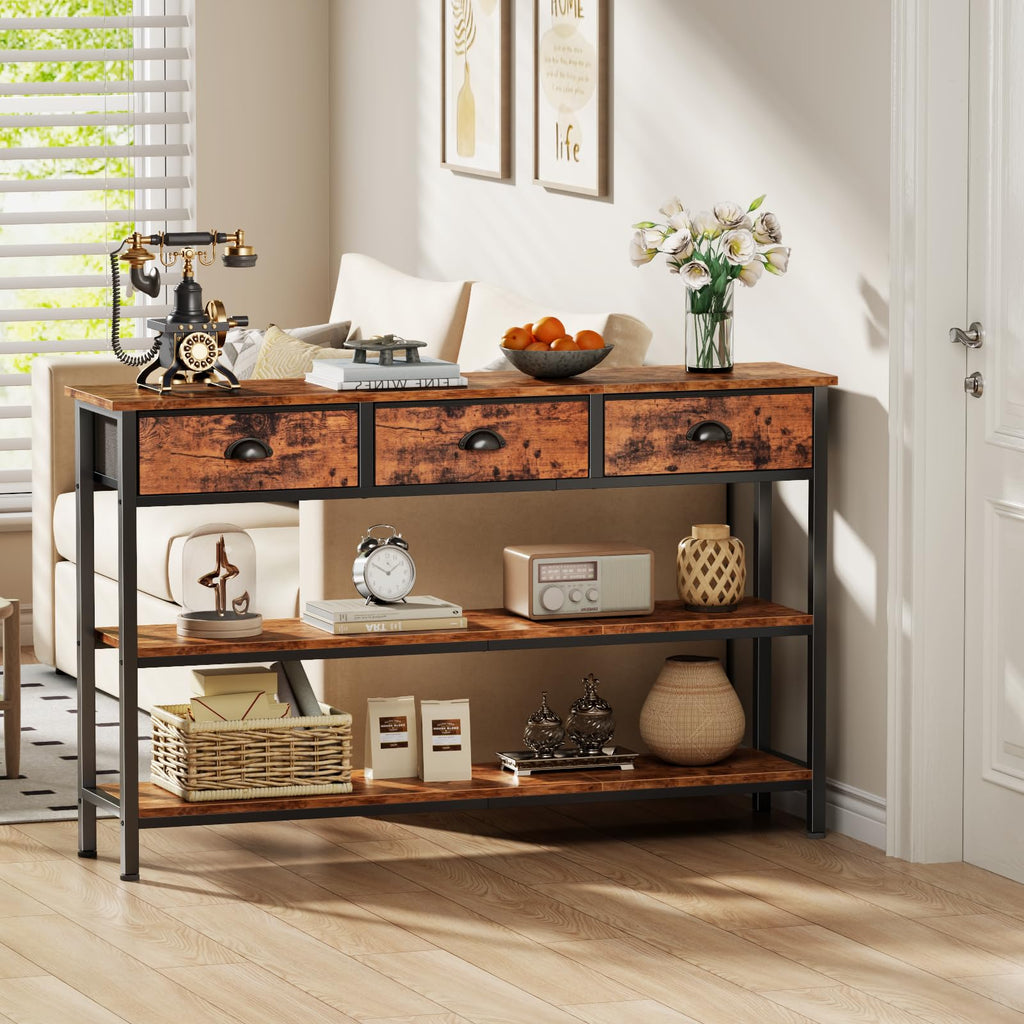 47" Console Table with 3 Drawers D65701