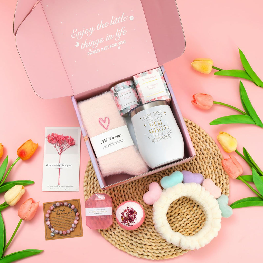 Pink 9pc Spa Bath Gift Set D639129