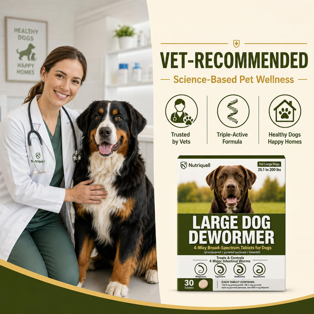 Medium and Large Dog Dewormer Tablets V8577