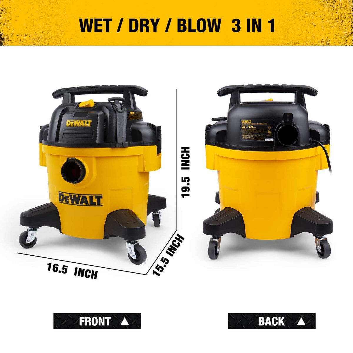 6 Gal Wet/Dry Shop Vacuum with Blower P808