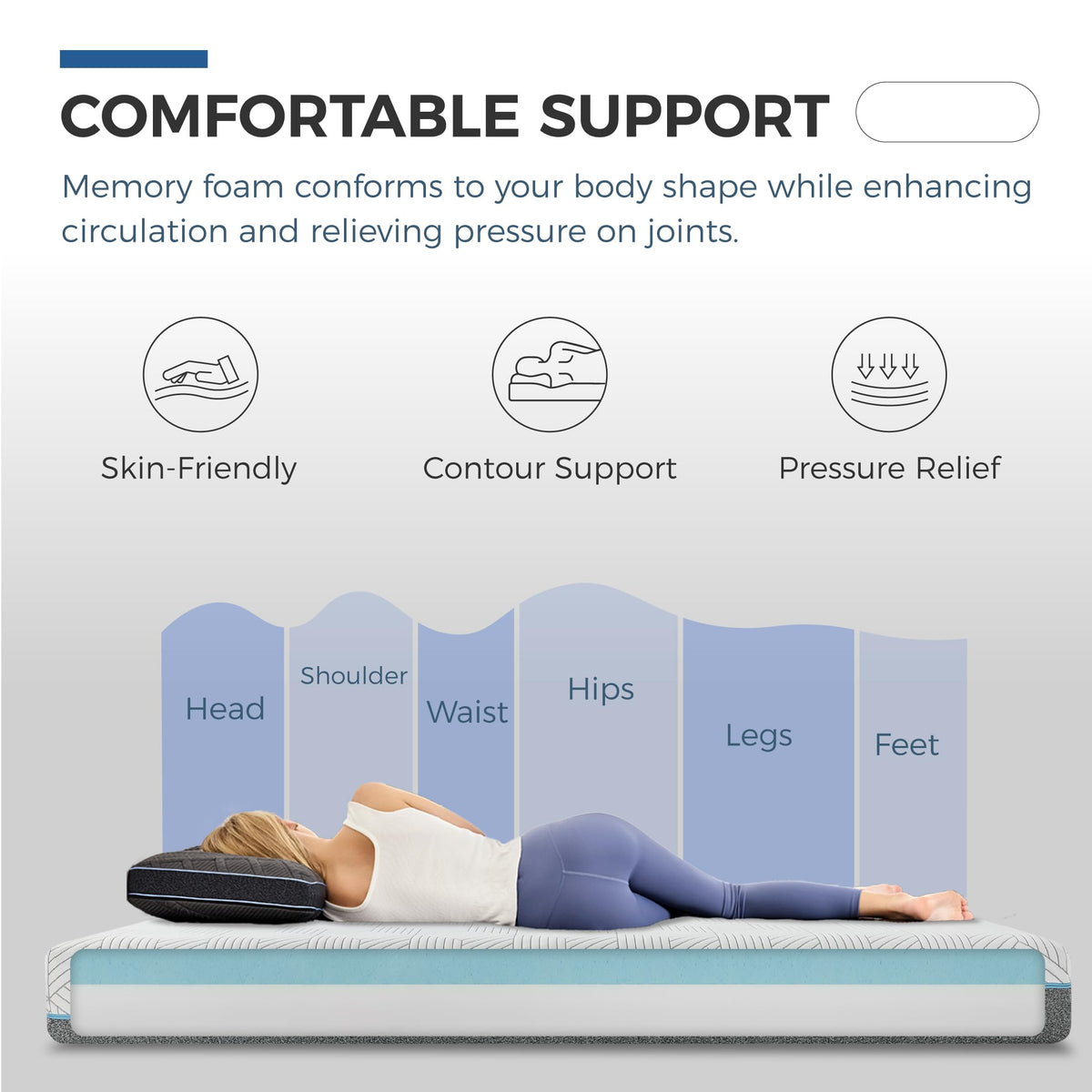 Twin 6 Inch Memory Foam Mattress G21817