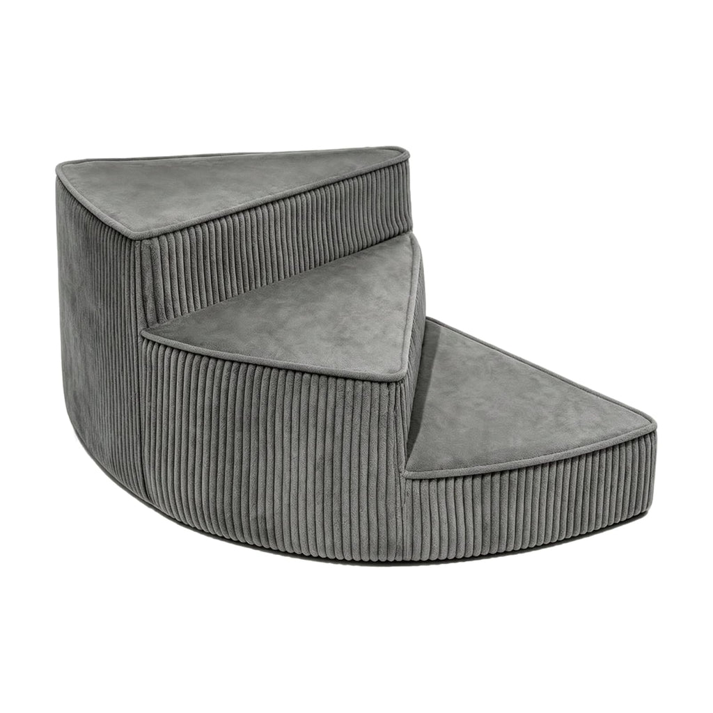 Portable Folding Pet Steps Ramp with Non Slip Base Dark Gray H8648
