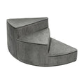 Portable Folding Pet Steps Ramp with Non Slip Base Dark Gray H8648