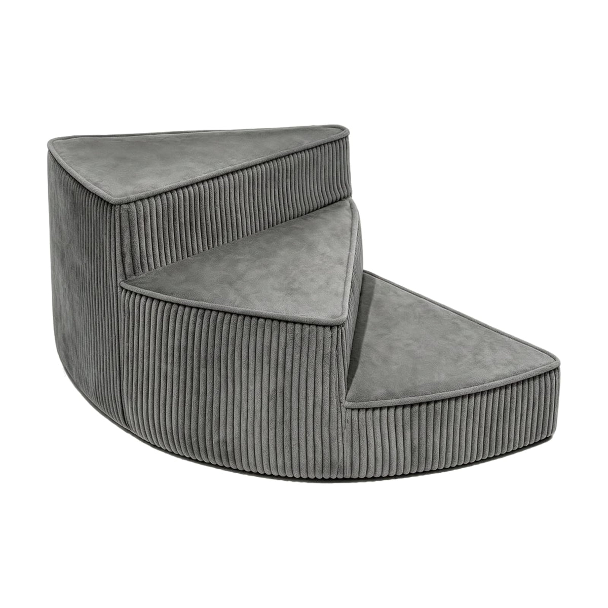 Portable Folding Pet Steps Ramp with Non Slip Base Dark Gray H8648