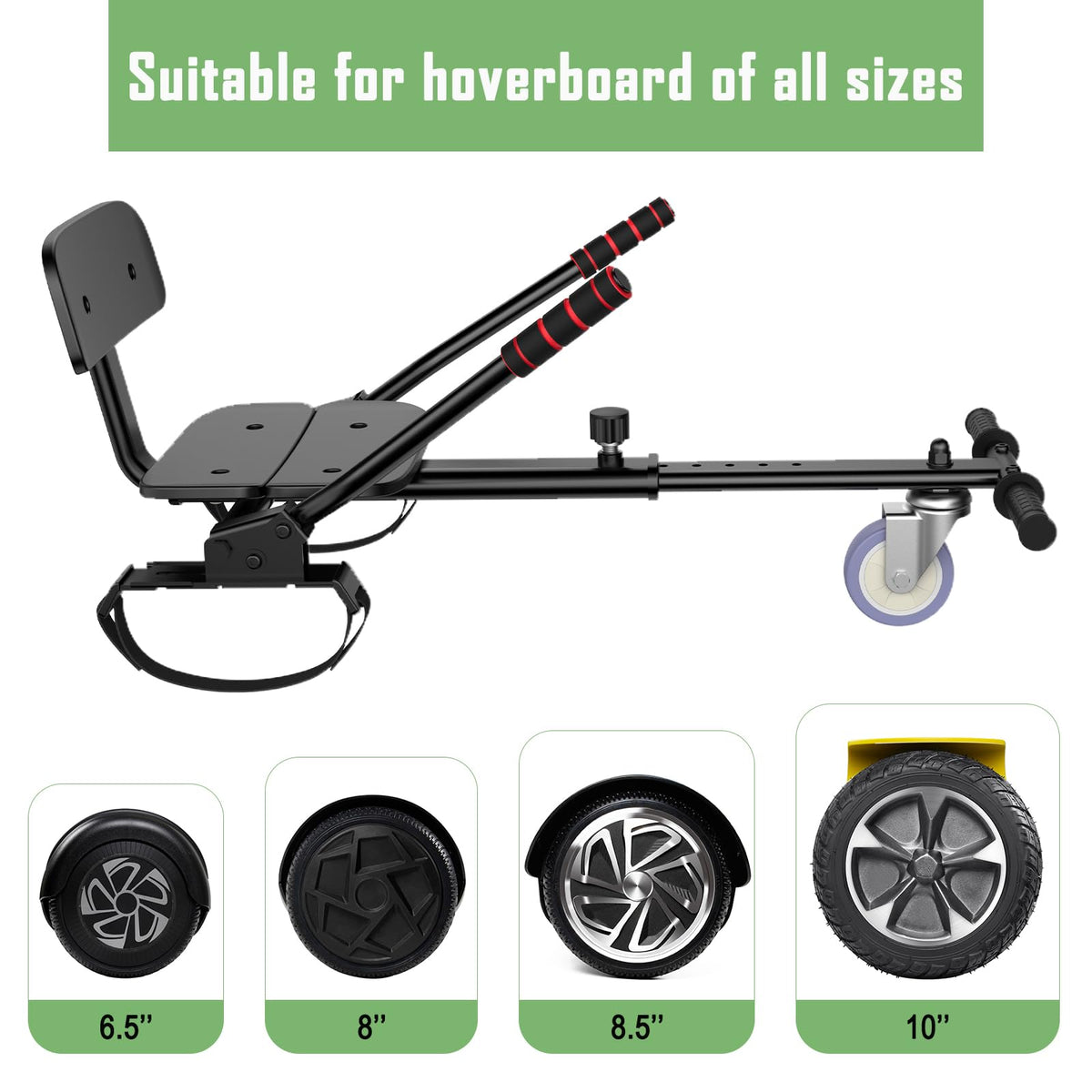 CBD Scooter with LED Lights, 6.5" Wheels, Dual 300W Motor O540516