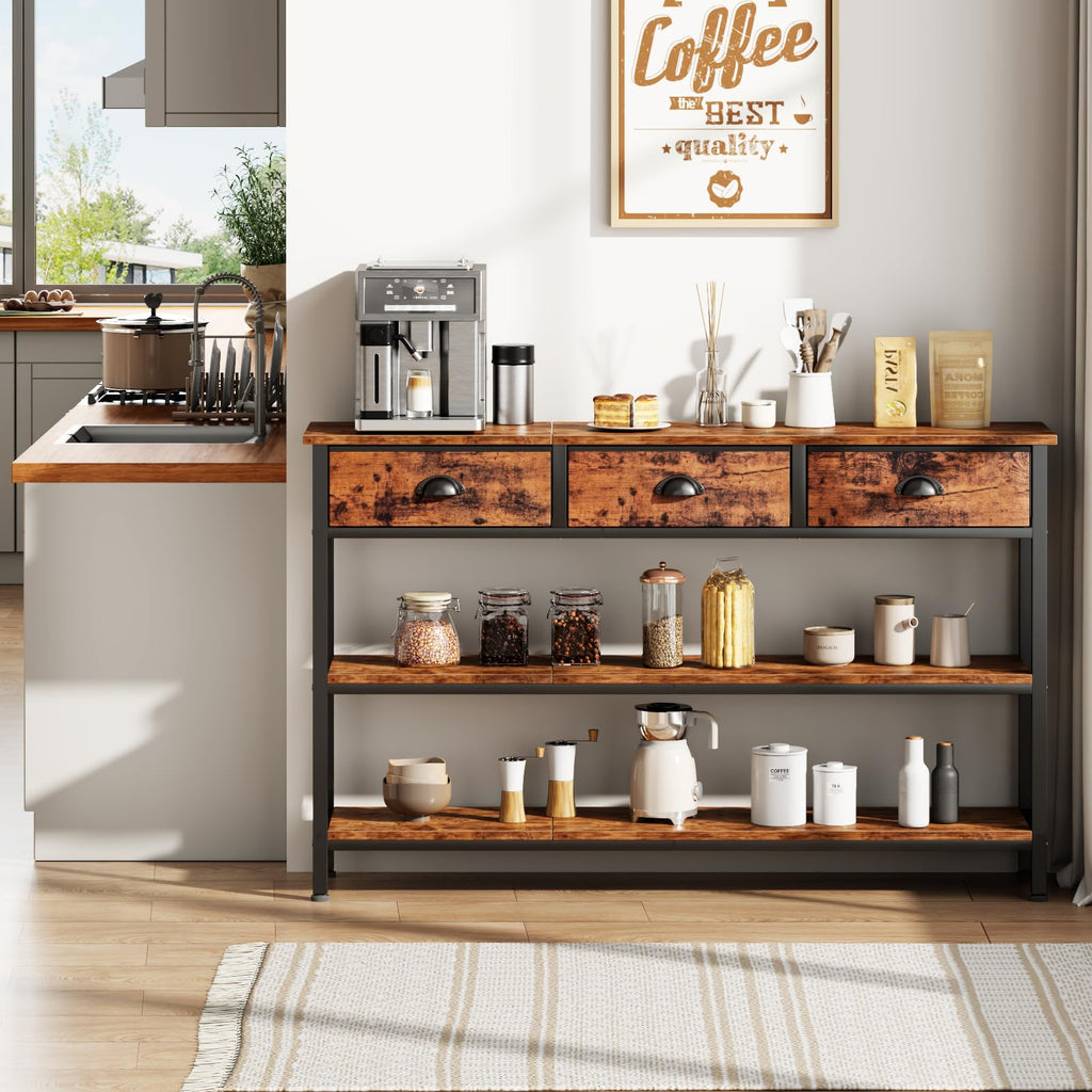 47" Console Table with 3 Drawers D65701
