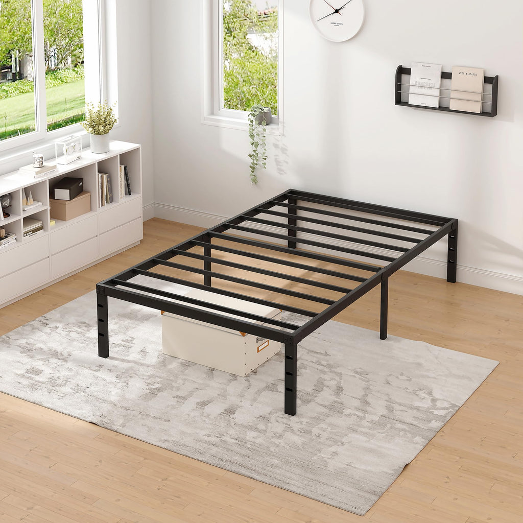 Metal Bed Frame with Storage Space, 14 Inch C36190