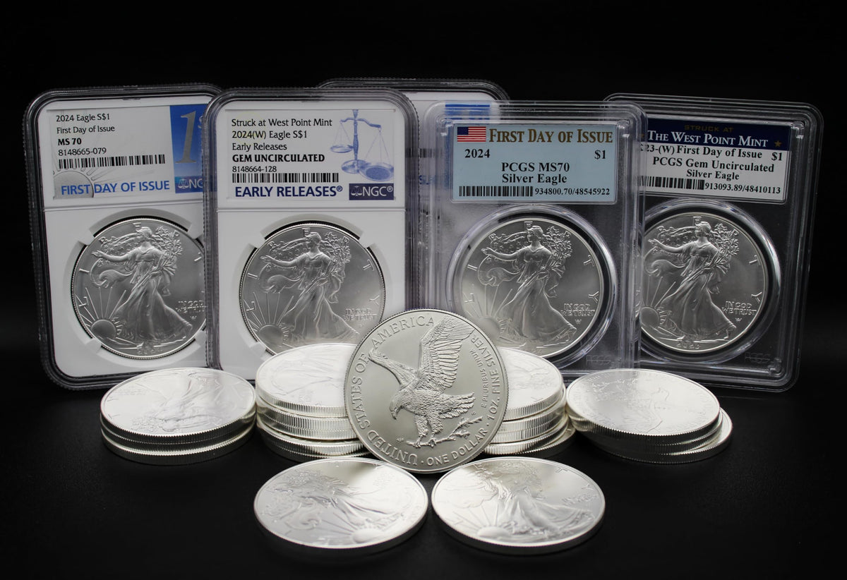 1 oz American Silver Eagle Coin MS-70 P476
