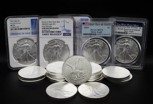 1 oz American Silver Eagle Coin MS-70 P476