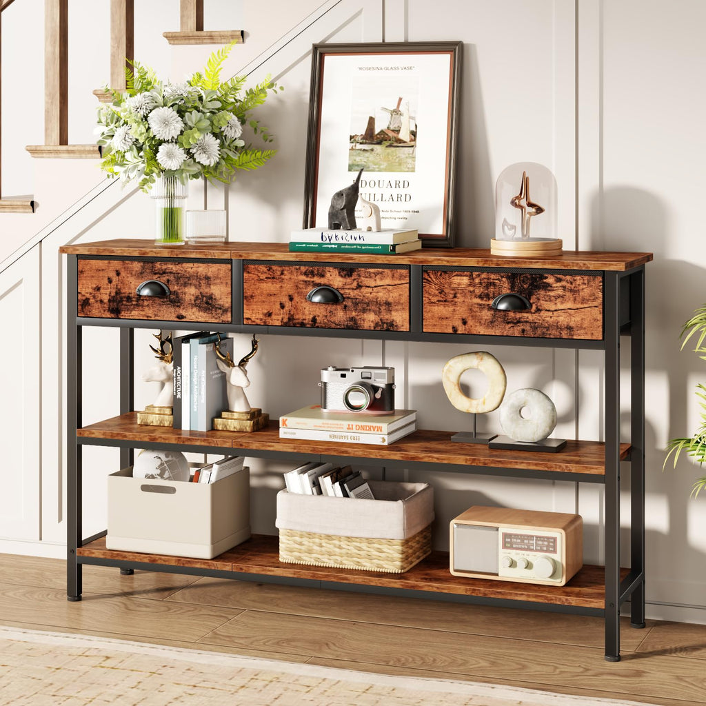 47" Console Table with 3 Drawers D65701