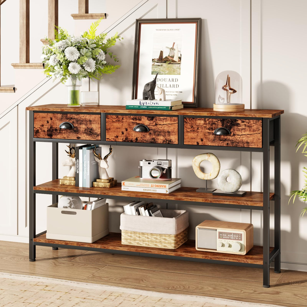 47" Console Table with 3 Drawers D65701