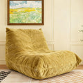 Yellow Bean Bag Chair with Memory Foam E40182