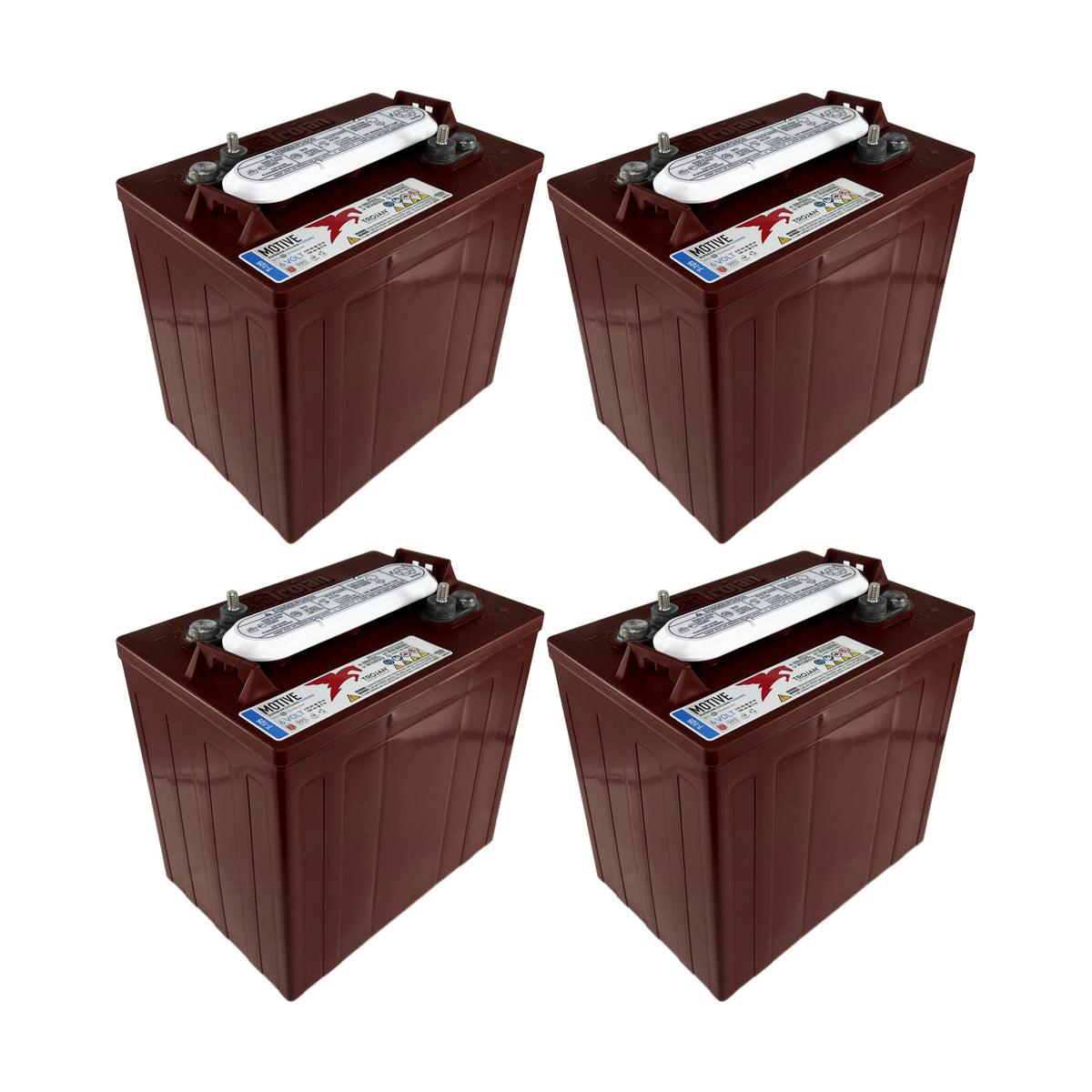 6V 225Ah Deep-Cycle Flooded Battery Pack of 4 V6623