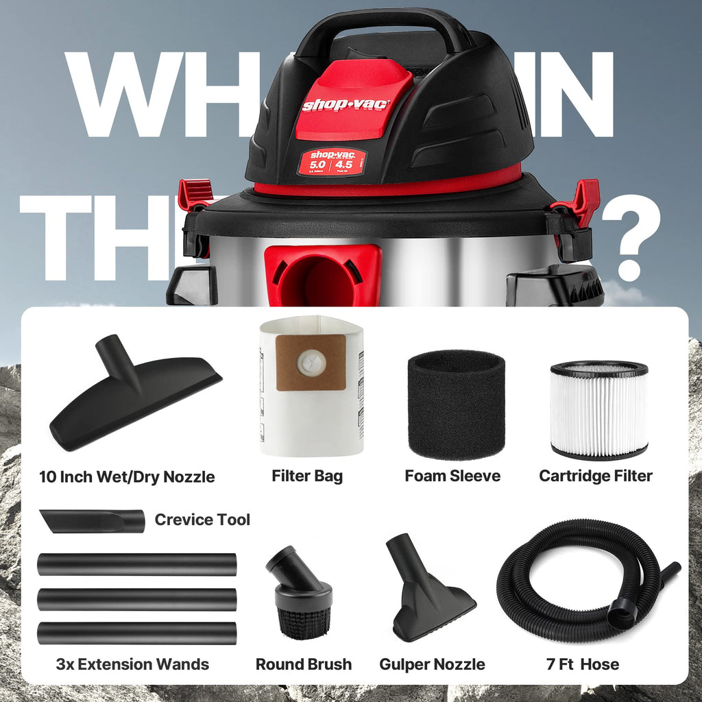 5 Gallon 4.5 Peak HP Wet/Dry Vacuum L780345