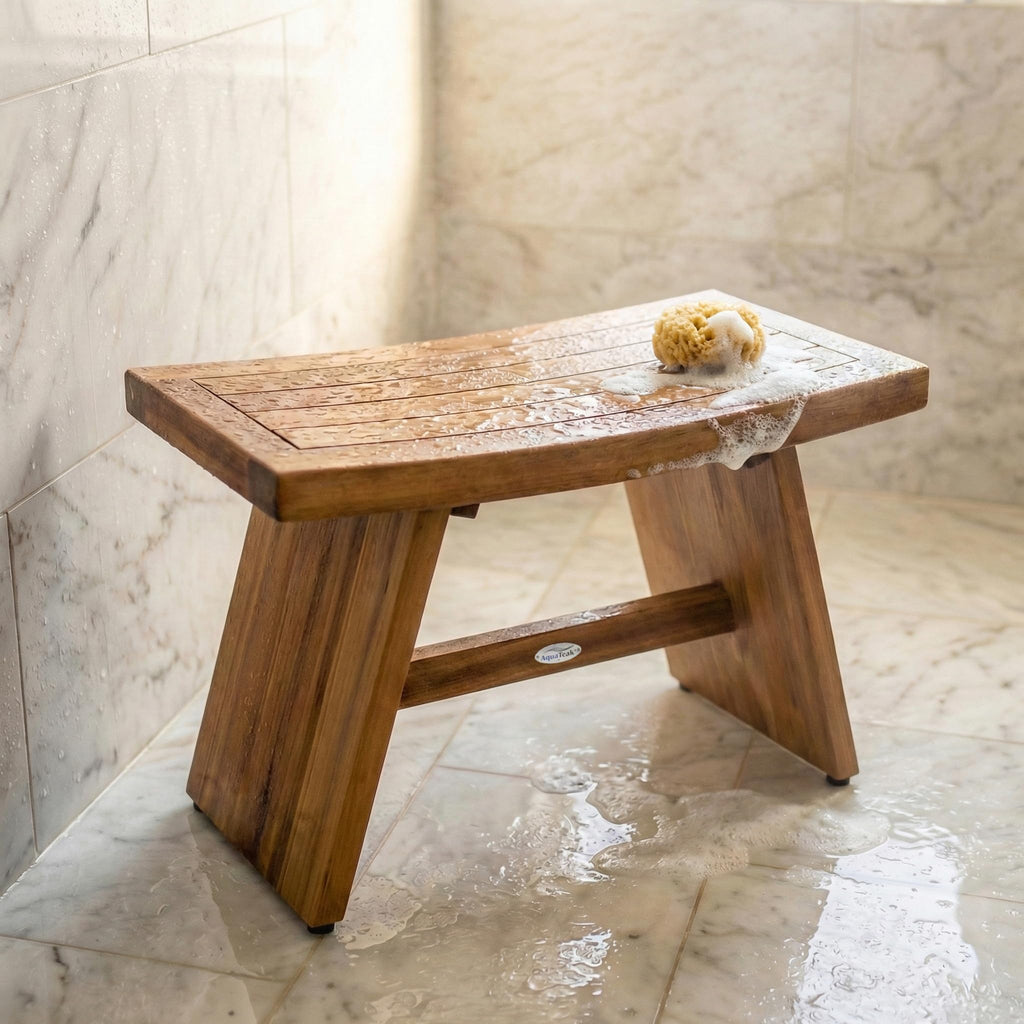 30" Teak Shower Bench S4454